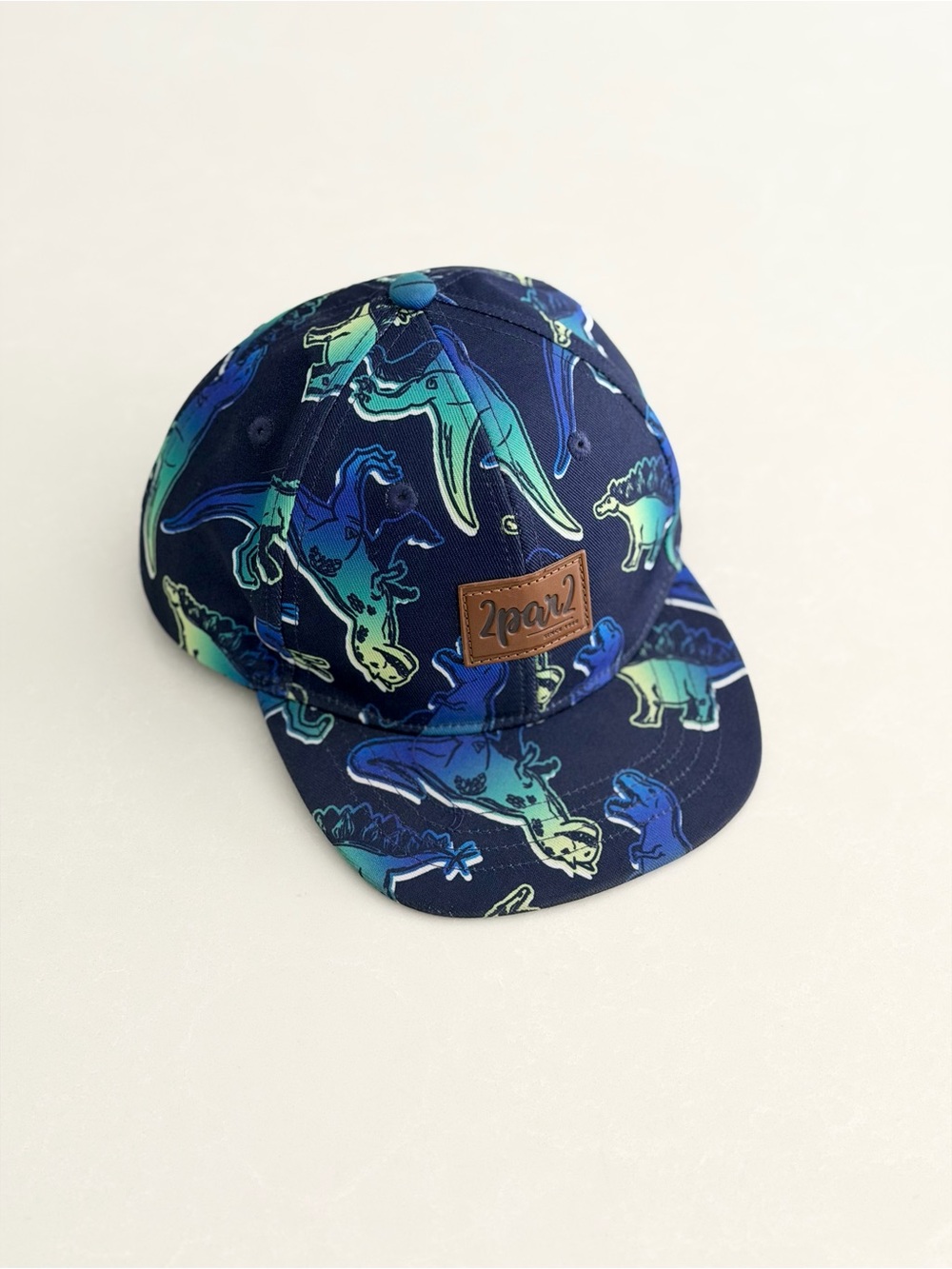 Deux par Deux Kids Dinosaur Cap • Size 3-6yrs